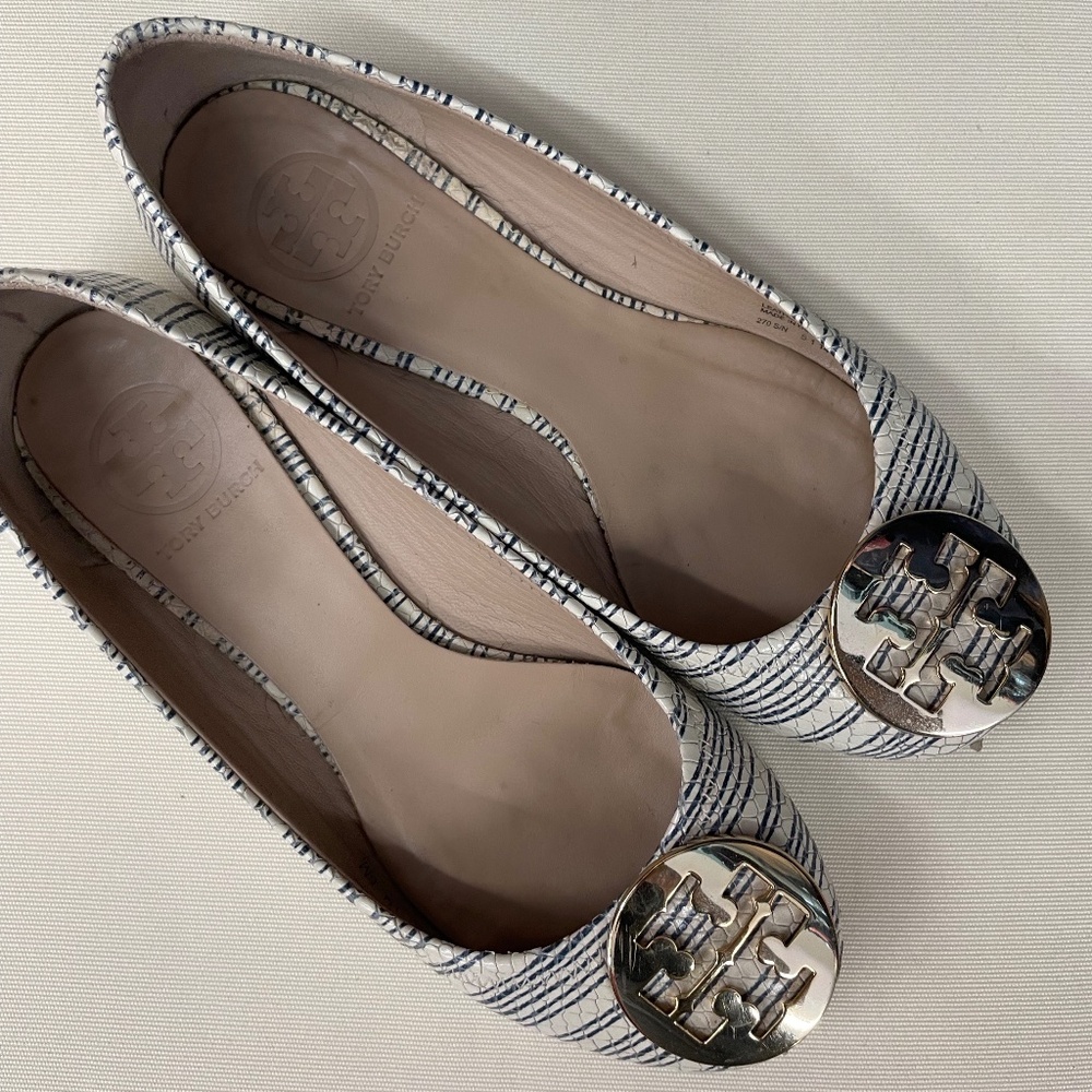 Striped Tory Burch Shoes